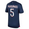 Camiseta de fútbol Paris Saint-Germain 2023-24 Marquinhos 5 Primera Equipación - Hombre